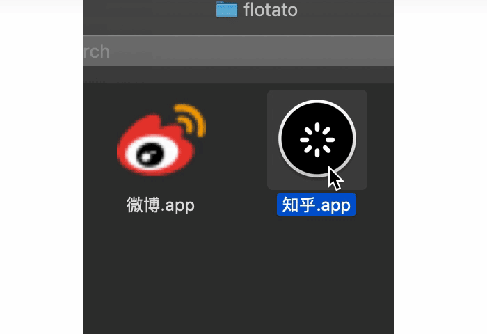 用 Flotato 制作 Mac 版的「小程序」